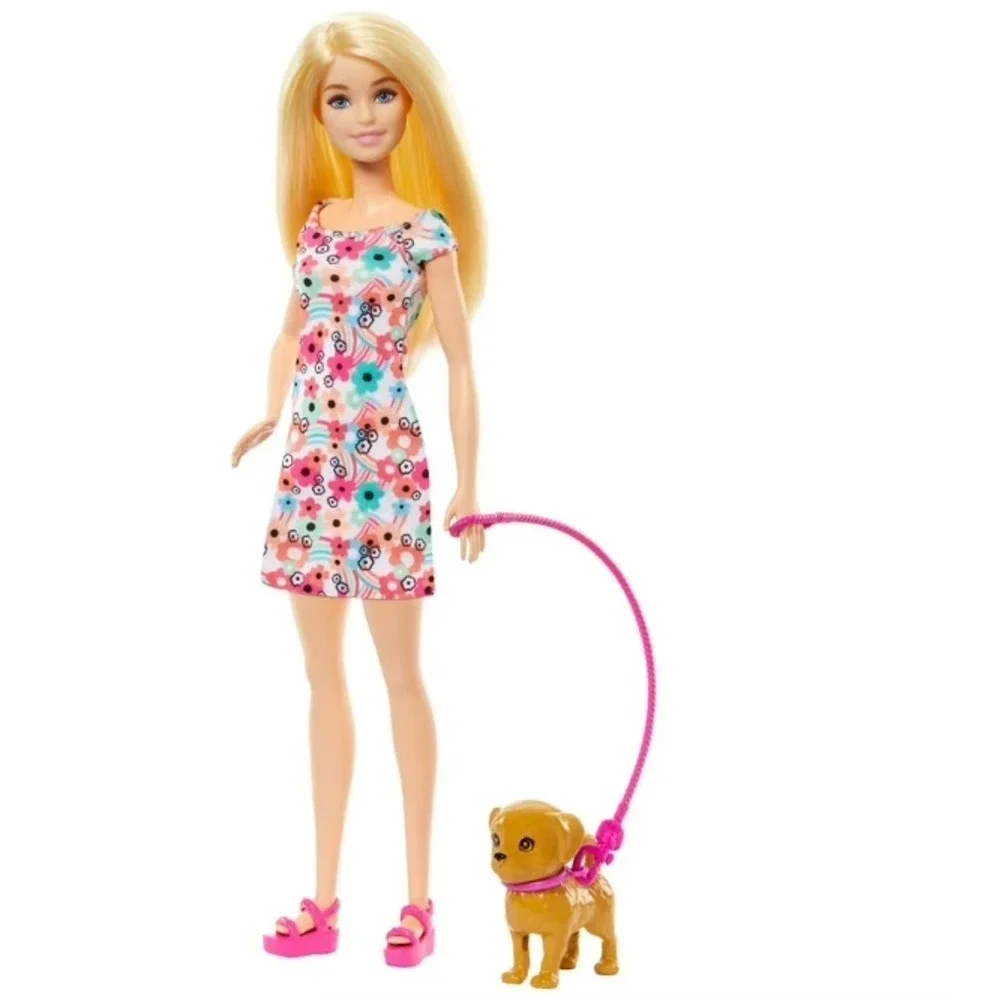 Barbie Doll with Dogs Playset - Wheelchair Puppy & Accessories - BN